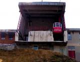 Die obere Station der Seilbahn