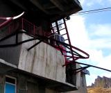 Die obere Station der Seilbahn