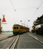 Zug auf Mittelstation auf Kleine Scheidegg (2061 m)