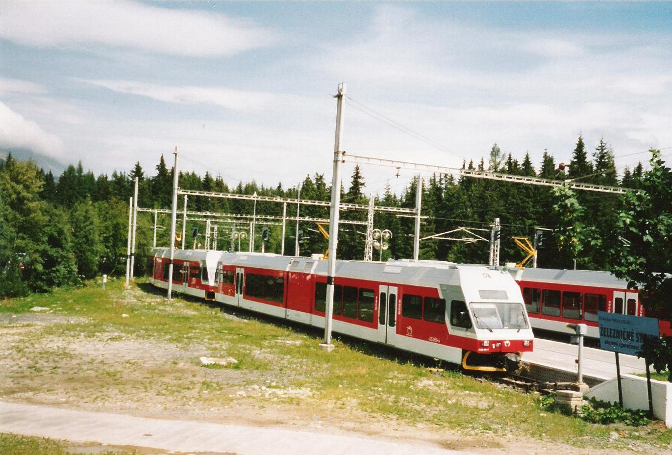Tatra Zug Station in Strbske Pleso (Slowakei).
