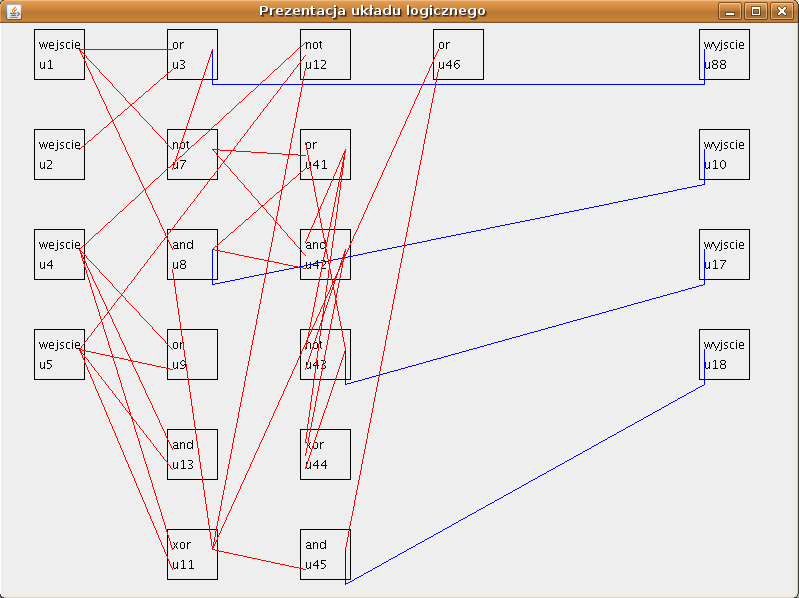 Presentation of example of logical system with two nodes