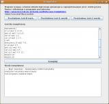 Example of lexical error found by program (invalid lexeme)